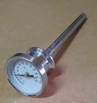 Термометр биметаллический на клампе (фланец 50,5мм)
